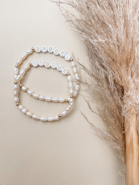 Pearl Name Bracelet
