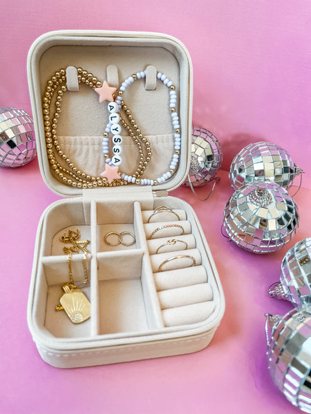 Pink Smiley Jewelry Case
